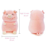 Lazada Pig Plush Stuffed Piggy Super Soft Throw Pillows Hugging Toys Gifts White 14" …