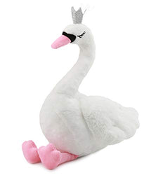 Ice King Bear Big Plush Swan Stuffed Animal Toy 14 Inches (Princess)