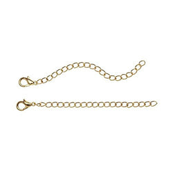 Jewelry Designer 1979-08 Chain Extensions Gold 3 in. 4Pc Pkg