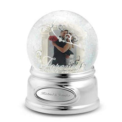 Things Remembered Personalized Forever Wedding Photo Musical Snow Globe with Engraving Included