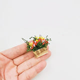Tukeajuko Miniature Dollhouse Accessories Flower Bonsai Plant Planter Doll House Mini Room Kit Decor Furniture Set 1 12 Scale