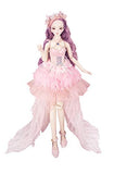 Aongneer BJD Dolls 1/3 Doll 24 Inch 34 Ball Joints Doll DIY Toy Gift Dream Fairy DBS Doll Lifelike Pose with Purple Wig Gorgeous Dress Nice Shoes Beautiful Makeup for Children's Day-Royi