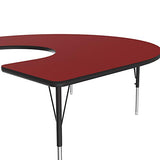 Correll Horseshoe Top Activity Table, Red