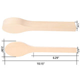 2 Pack Wood Carving Spoon Blank Basswood Unfinished Wooden Craft Whittling Kit for Whittler Starter