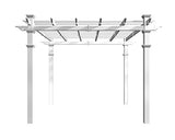 Venetian 10' x 10' Vinyl Pergola