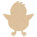 Easter Décor, Easter Chick Wood Cutout, Creative Wood Craft, 8 Inch, Pack of 1, by Woodpeckers