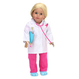 Sophia's 18 Inch Doll Sized Medical Bag & Doll Accessories | Dr Nurse Doll Set of Stethoscope, X-Rays, Syringe, Clipboard, Pen & Doctor Bag - 18 inch Dolls, Perfect for American Girl Dolls & More!