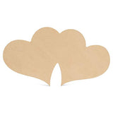 Wooden Hearts Valentines Day Decorations, Wooden Romantic Love Décor, Double Heart Wood Cutout, 12 Inches, Pack of 1, by Woodpeckers