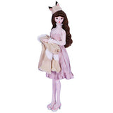 ICY Fortune Days 24 inch 1/3 Scale Dreamy Princess Series Ball Jointed Doll with 3D Eyes, 28 Movable Ball Joints, Lifelike Makeup, Fabric, for Children Age 8+ (MISU)