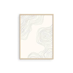 Haus and Hues Abstract Wall Art Neutral Wall Decor - Mid Century Art Modern Wall Prints Abstract Wall Decor Neutral Wall Art Modern Wall Art Abstract Art Wall Decor Beige Wood Lines UNFRAMED 12x16