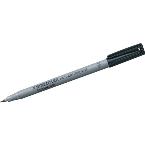 Staedtler Lumocolor Non-permanent Pen 311 -9 Superfine 0.4mm Line - Black (Pack of 10)