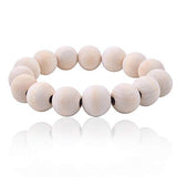 BronaGrand 100pcs 16mm Natural Color Round Ball Wood Spacer Beads Jewelry Findings Charms