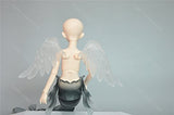 Zgmd 1/4 Bjd Doll the mermaid The black doll with wings joint doll resin