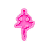 Shiny Glossy Dancing-Girl Keychain Silicone Mold DIY Girl Epoxy Resin Keychains Mould for Resin Casting Craft DIY Jewelry Making Pendant Decoration Silicone Molds