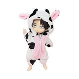 niannyyhouse Cow Suit Onesies 1/12 BJD OB11 Doll 4.3 inches (11 cm) Figure Accessory (A-1)