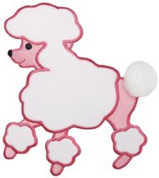 Wrights Fifi & Gigi Iron-On Applique, Poodle