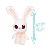 IMC Toys Peekapets Peek-A-Boo Bunny White Plush - Stuffed Animal, Plush Doll - Great Gift for Kids Ages 1-3