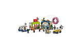 LEGO City Donut Shop Opening 60233 Store Opening Build and Play with Toy Taxi, Van and Truck with Crane, Easy Build with Minifigures for Boys and Girls (790 Pieces)