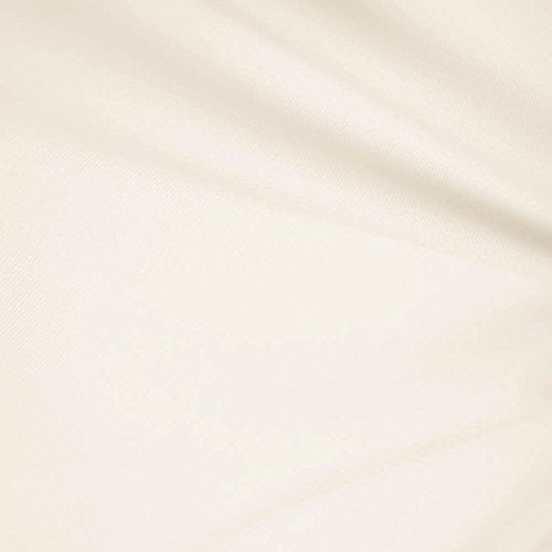 1 X Ivory 60" Wide Premium Cotton Blend Broadcloth Fabric By the Yard