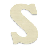 UNFINISHEDWOODCO 23-Inch Unfinished Wood Letter, Large, Letter S