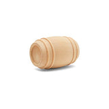 Wooden Pickle Barrel 1-5/8" Inch, Pack of 10, Small Unfinished Cargo Drums, Perfect for Miniatures, Scale Models, Toy Train Making or Woodworking Craft Projects, by Woodpeckers