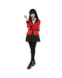 Cosplay.fm Women's Jabami Yumeko Cosplay Costume School Uniform (S, Red)