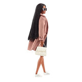 Barbie Signature @BarbieStyle Fully Poseable Fashion Doll (12-in Brunette with Braids) with 2 Tops, Shorts, Skirt, Coat, 2 Pairs of Shoes & Accessories, Gift for Collector