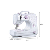 Kytree® Beginner Electric Overlock Sewing Machine,12 Stitches 2 Speeds with Foot Pedal Small Household Portable mini sewing machine For Fabric, Clothing, Childrens Cloth,Family Travel Use
