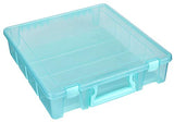 ArtBin 6955AA Super Satchel 1-Compartment Box Art & Craft Organizer, 1 Pack, Aqua