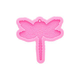 Shiny Glossy Dragonfly Silicone Resin Molds Keychain Silicone Mould for DIY Jewellery Making Epoxy Resin Casting Mold Clay Mold