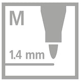 STABILO Metallic Premium Felt Tip Pen Pen 68 Metallic - Wallet of 6 - Assorted colors