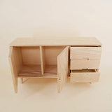 MAOSUO 1:6 Scale Mini Cabinet Cupboard Model Dollhouse Furniture Miniature Accessories with Fine Workmanship