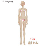 ZDD Ancient Girl 1/3 SD BJD Doll Ball Jointed Dolls Full Set Joint Dolls Can Change Clothes Shoes Decoration Gift Birthday Present (Zlinglong)
