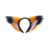 Pawstar Orange Furry Fox Ear Headband – Orange