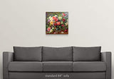 Roses - The Perfection of Summer Canvas Wall Art Print, 20"x20"x1.25"