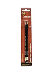 Koh-I-Noor Toison d'Or Graphite Pencil, 4B Degree, 2 Pack (FA1900.4BBC)