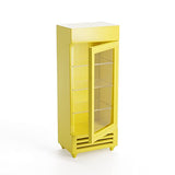 Odoria 1/12 Miniature Refrigerator Fridge Dollhouse Kitchen Furniture Accessories, Yellow