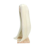 9-10 Inch BJD SD Doll Wig 1/3 BJD Doll Wig Heat Resistant Fiber Long White Blonde Straight Fairy Maiden Doll Hair SD BJD Doll Wig