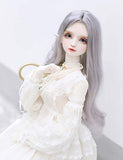 Clicked BJD Doll Centre Parting Curly Wig for 1/3 1/4 1/6 Dolls DIY Supplies Doll Making DIY Accessory,D,1/4