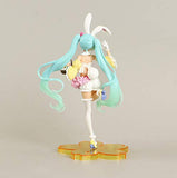 Zqcay Action Figures Spring Clothes Bunny Ears Hatsune Miku Gifts for Boys and Girls Anime Fans Living Room Decorations 22Cm.Best Gift for Kids Teens and Anime-Fans