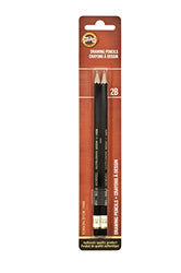 Koh-I-Noor Toison d'Or Graphite Pencil, 2B Degree, 2 Pack (FA1900.2BBC)