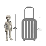 Design Toscano LY612299 The Out-of-this-World Alien Extra Terrestrial Statue: Large,Gray Stone Finish