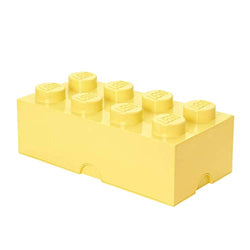 Room Copenhagen Lego Brick Box Stackable Storage Solution, 8, Cool Yellow