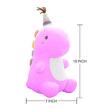 Ahlulu Cute Dinosaur Plush Toy 10" Soft Stuffed Animal Doll for Kids Babies Toddlers, Purple
