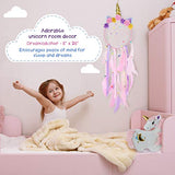 Follow Your Dreams - Unicorn Pillow and Dreamcatcher Gift Set - Includes Book, Plush Pillow, Dream Catcher, and Notepad for Girls Age 4 5 6 7 8 9 Years - Great for Birthday, Christmas, Room Decor