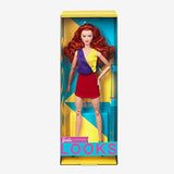 Barbie Looks Doll, Curly Red Hair, Color Block Outfit with Miniskirt, Style and Pose, Fashion Collectibles, Barbie Signature Looks