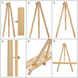 Tosnail 10 Pack 12" Art Easel Stand Tabletop Wooden Display Stand Photo Holder Display Stand for Artist, Students, Adults, Kids Painting