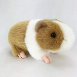 7 Inch Brown Guineapig Guinea Pig Plush Toy Soft Cute Plush Toy Gift (White Yellow)