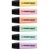 Stabilo BOSS Original Highlighter, Pastels - 6-color Set