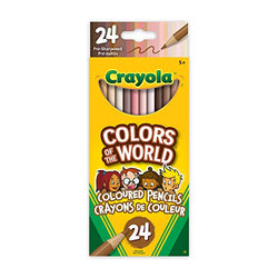 Crayola Colours of The World Skin Tone Pencils 24 pk - for Colouring Pages and Drawing, (918993.036)